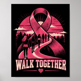 Poster Marche Ensemble pour la Sensibilisation au Cancer