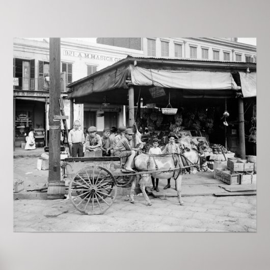Poster Marché français de la Nouvelle-Orléans, 1910. Phot (Devant)