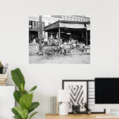Poster Marché français, Nouvelle-Orléans : 1910 (Bureau à domicile)