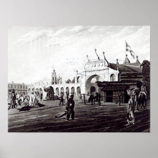 Poster Marché, gravé par Daniel Havell 1820 (Devant)
