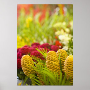 Poster Marché hebdomadaire de fruits et légumes du vendre