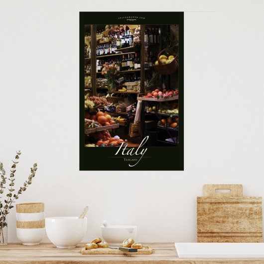 Poster Marché italien (Cuisine)