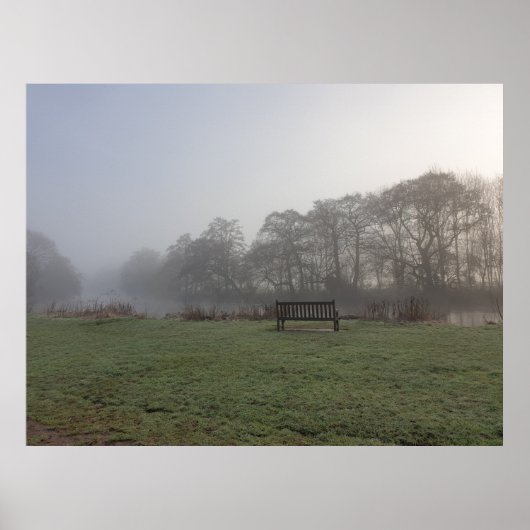 Poster Marche matinale d'hiver dans le parc (Devant)