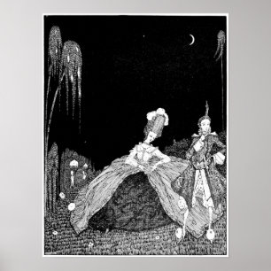 Poster Marche nocturne - Image vintage