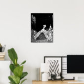 Poster Marche nocturne - Image vintage (Bureau à domicile)