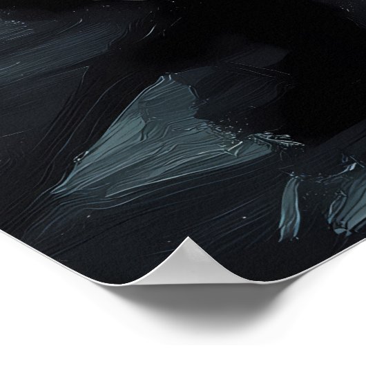 Poster Marche nocturne romantique dans la pluie Art (Coin)