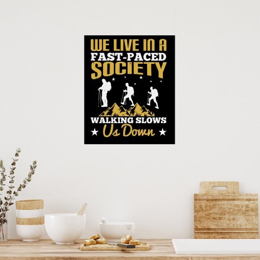 Poster Marche - Nous Ralentit (Cuisine)