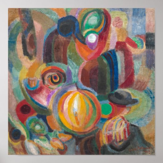 Poster Marché portugais | Sonia Delaunay| (Devant)