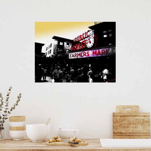 Poster Marché public (Cuisine)