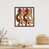 Poster Marche rocheuse Kokopelli par M.Light (Cuisine)