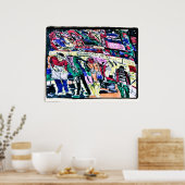 Poster marché stock de monstres (Cuisine)