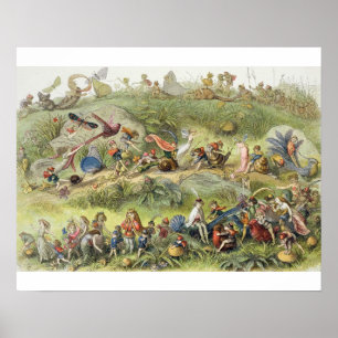 Poster Marche triomphale de l'Elf-Roi, illustration de