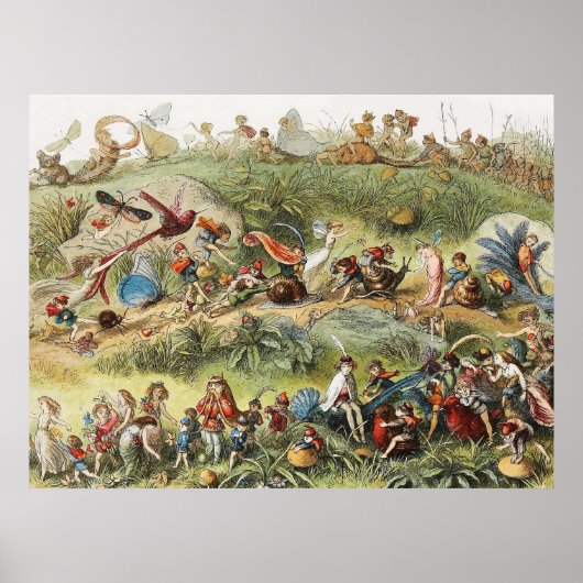 Poster Marche triomphale de l'Elfe Roi, Fées, Goblins (Devant)
