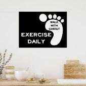 Poster Marcher Avec Christ (Cuisine)