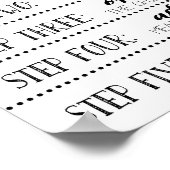 Poster Marcher Barre Tacos Signer, Faites votre propre Ta (Coin)