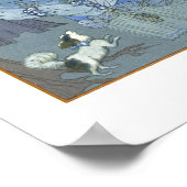 Poster Marcher dans la forêt, illustration pour 'Fetes Ga (Coin)