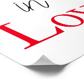 Poster Marcher dans l'amour Inspirationnel (Coin)