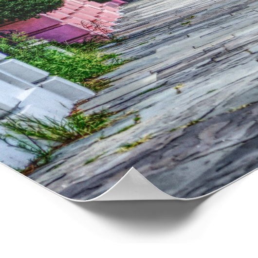 Poster Marcher le long de Rainbow Row (Coin)