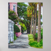 Poster Marcher le long de Rainbow Row (Devant)