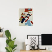 Poster Marcher les manifestants (Bureau à domicile)