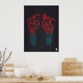 Poster Marcher Par Foi (noir) (Cuisine)
