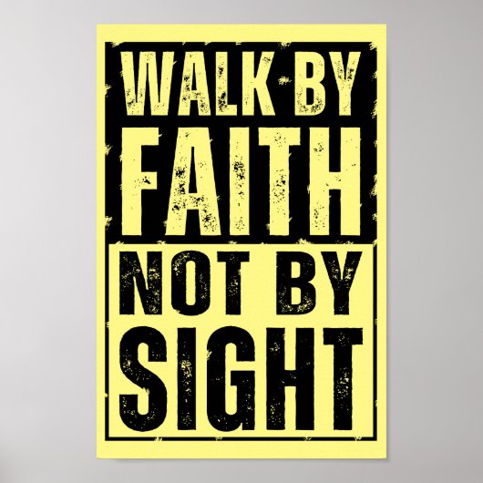POSTER MARCHER PAR LA FOI NON PAR LA VUE (Devant)