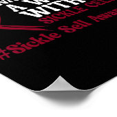 Poster Marcher Pour Un Monde Sans Cellule De Faucille - L (Coin)