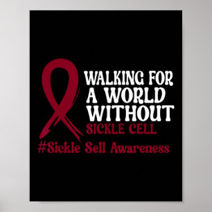 Poster Marcher Pour Un Monde Sans Cellule De Faucille - L