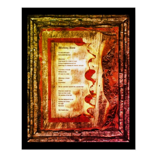 Poster Marcher seul (Devant)