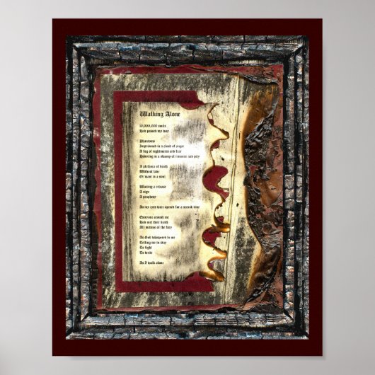 Poster Marcher seul (Devant)