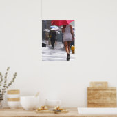 Poster Marcher sous la pluie (Cuisine)