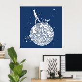 Poster Marcher sur la Lune (Bureau à domicile)
