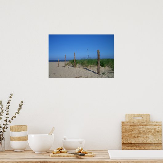 Poster Marcher sur la plage (Cuisine)