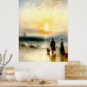 Poster Marcher sur la plage (Cuisine)