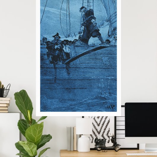 Poster Marcher sur la planche (Bureau à domicile)