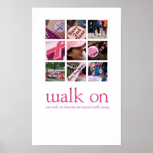 Poster Marcher sur l'affiche (Devant)