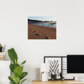 Poster Marches dans les sables au lever du soleil (Bureau à domicile)