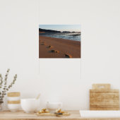 Poster Marches dans les sables au lever du soleil (Cuisine)