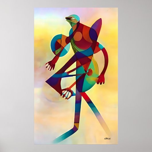 Poster Marcheur de grenouilles (Devant)