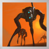 Poster Marcheurs [orange] (Devant)