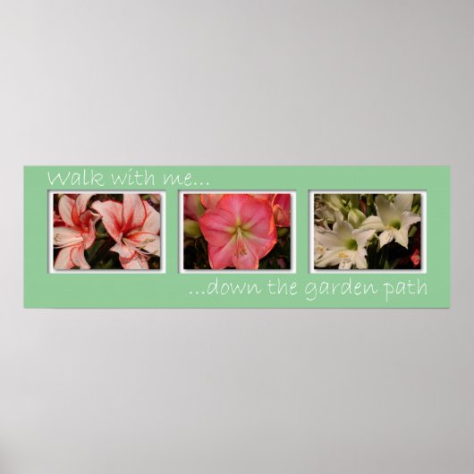 Poster Marchez avec moi... sur le chemin du jardin (Devant)