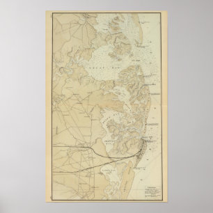 Poster Marchez la section Tuckerton à la carte de