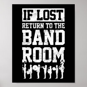 Poster Marching Band Drum Corps S'Il Est Perdu Retourner