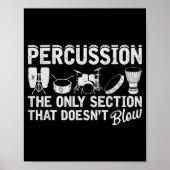 Poster Marching Band Percussion For Percussionist Drummer (Devant)