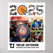 Poster Marching Band Senior 2025 Sports Photo Collage (Devant)