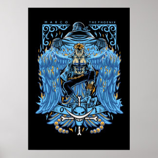 Poster Marco Le Phoenix Whitebeard Pirates