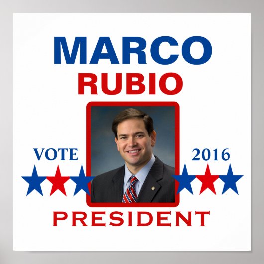 Poster Marco Rubio pour le Président 2016 (Devant)