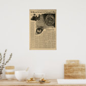 Poster Marconi Écouter Sur Mars Vers 1922 (Cuisine)