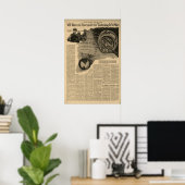 Poster Marconi Écouter Sur Mars Vers 1922 (Bureau à domicile)