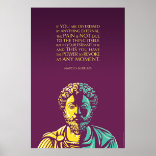 Poster Marcus Aurelius cite : Le pouvoir de révoquer